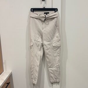 Banana Republic Cream Cargo Pants